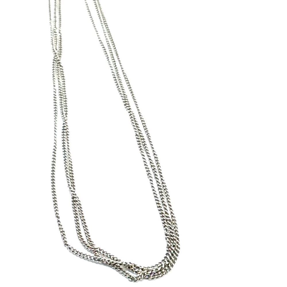 Premier Designs Triple Strand Silver-tone Necklace 18" Unisex